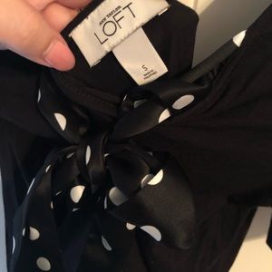 Ann Taylor Loft black dressy top